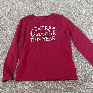 Extra Thankful This Year Holiday Unisex Kids Graphic T Shirt Size MD 7/8